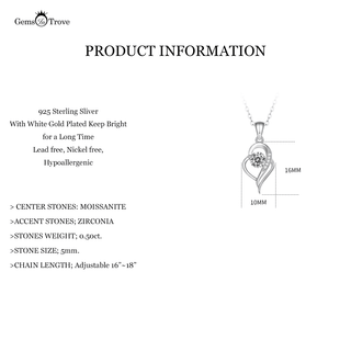 Moissanite Love Forever Pendant Necklace