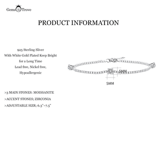 Moissanite Diamond Tennis Bracelet