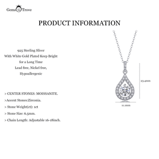 Angelo Lacrime Moissanite Pendant