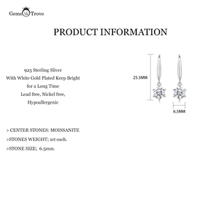 Brilliant Moissanite Drop Earrings