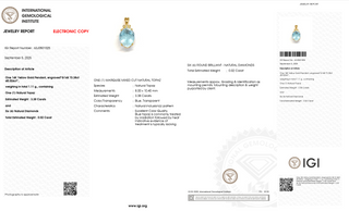 Marquise Topaz Radiance Pendant