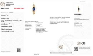 Sapphire Radiance Oval Diamond Pendant