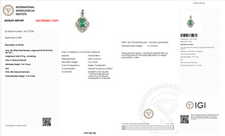 Smeraldo Aura Diamond Pendant