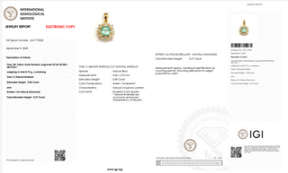 Smeraldo Soleil Classic Pendant