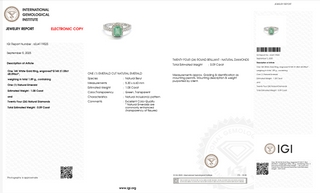 Emerald Lumière Diamond Ring