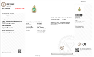 Verdant Grace Emerald Pendant