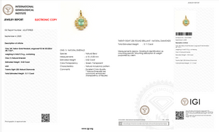 Emerald Aurora Crown Pendant