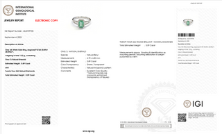 Étoile Verde Emerald Halo Ring