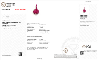 Seraphine Ruby Cascade Halo Pendant