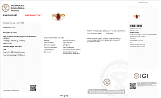 Élise Ruby Curve Ring