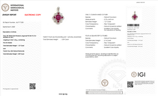 Vienna Crest Ruby Pendant