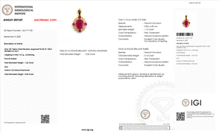 Élise Royale Ruby Pendant