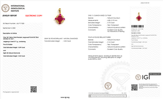 Roma Fiore Ruby Pendant