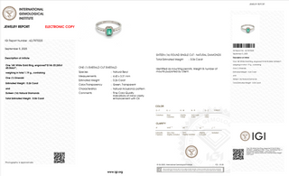 Purity Crest Emerald Ring