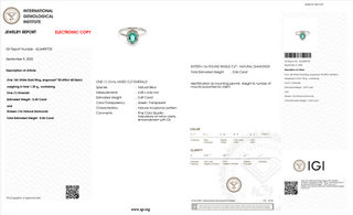 Éclat Bianco Emerald Ring