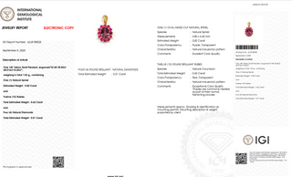 Pink Spinel Ruby Cluster Pendant