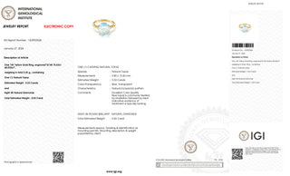 14K Yellow Gold Ring with 5.53 ct Natural Blue Topaz & Diamonds – IGI Certified