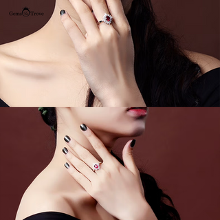 Ruby And Diamond Ring Marquise
