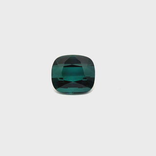 360° view of a 14.26ct green indicolite rectangular tourmaline gemstone.