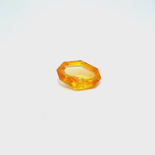 Yellow Sapphire Gemstone 4.12ct | Hexagonal Cut with Golden Glow for Jewelry Designs