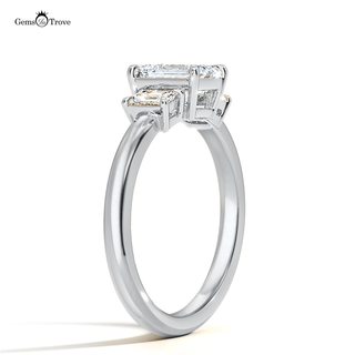 Asscher Triple Shine Ring