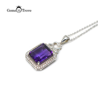 Amethyst Silver Pendant