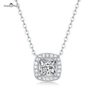 Square Moissanite Pendant