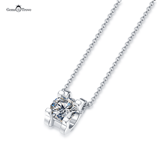 Four Claw Moissanite Necklace