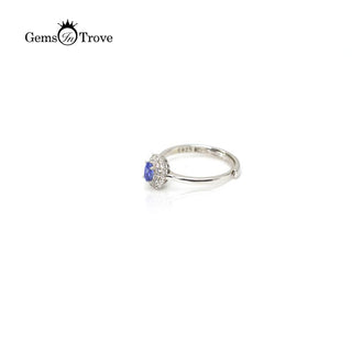 Sapphire Silver Ring