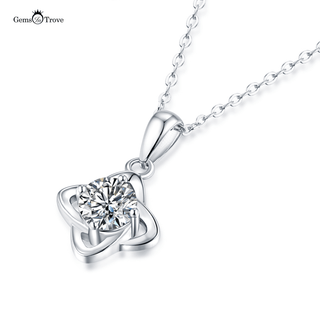 Moissanite Diamond Knot Love Pendant