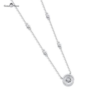 Diana Circle Moissanite Pendant