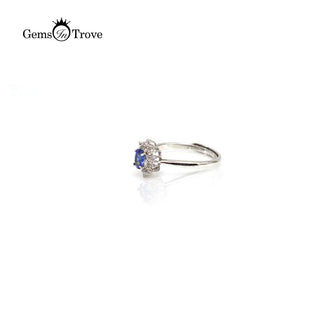 Sapphire Silver Ring