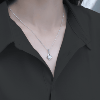 Moissanite Diamond Knot Love Pendant