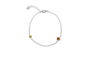 Citrine Silver Bracelet