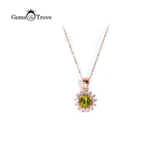 Peridot Silver Pendant