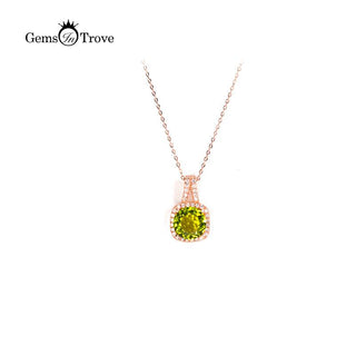 Peridot Silver Pendant