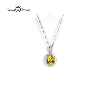 Lemon Quartz Silver Pendant