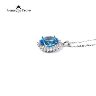 Topaz Silver Pendant